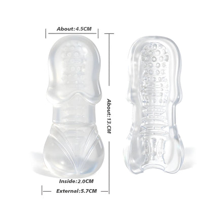 Male Masturbator Soft Pussy Adult Endurance Exercise Sex Products Transparent Vagina Vacuum Sucking Pocket Cup Sex Toys for Men
