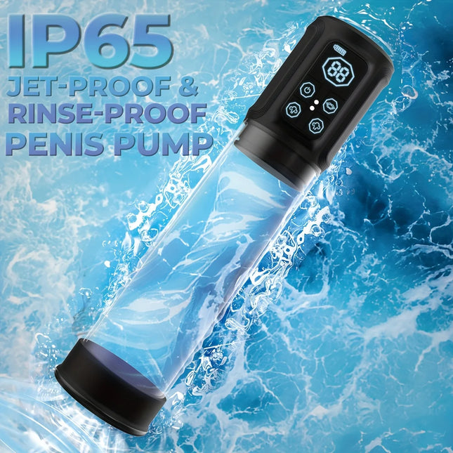 Electric Vacuum Penis Pump Sex Toy For Men Penis Extender Vacuum Pump Sucking LED Display Adult Male Masturbator Men's Sex Toy