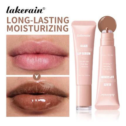 6 Colors Lip Gloss Glowy Balm Tinted Lip Moisturizer Repairing Nourishing Lip Tint Glow Liquid Lip Gel Hydrating Lips Care