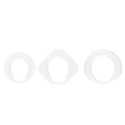 Delay Ejaculation Ring 3Pcs Cock Ring Silicone Penis Lock Reusable Comfortable for Men Couples Enjoyment