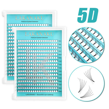 Lakanaku 320 Fans Premade Volume Fans 3D 4D 5D 6D Soft Cashmere Matte Eyelashes Large Capacity Cilios Individual Lash Extension