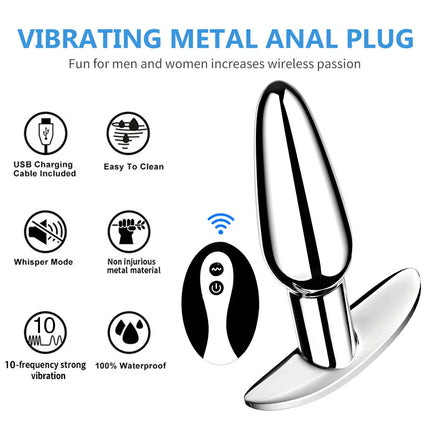 Remote Control Vibrators Vibrating Butt Anal Plug Sex Toys for Women Men Silicone Erotic Massager Stimulator Dildo Anal Toys