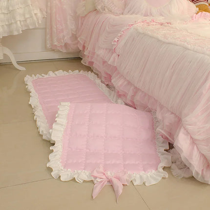 Super Sweet Carpet Romantic Carpets for Living Room Bowknot Living Room Rug Bedroom Rugs Ruffle Area Rug for Bedroom Sofa Mat
