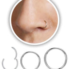 Acier / 1PC 18G 8mm
