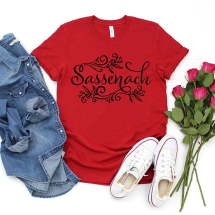Sassenach Shirt Outlander Book Series T-Shirt Claire Jamie Fraser Shirts Outlander TV Shows Inspired Tee Vintage Tops