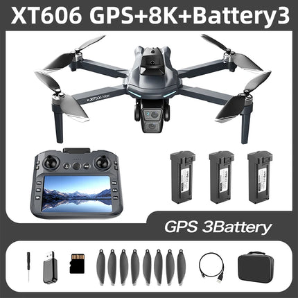 Lenovo  Drone GPS RC 8K Professional HD Aerial Photography Laser obstacle avoidance Aircraft Quadcopter Three-axis gimbal Dron