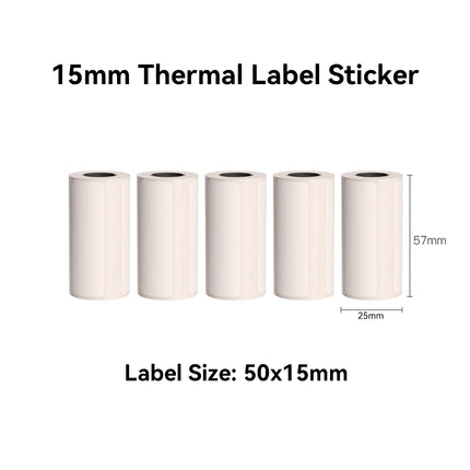 Thermal Mini Printer, Portable Inkless Sticker Maker,Bluetooth Free Cut Small Pocket Printer for Children DIY 57mm Photo Print