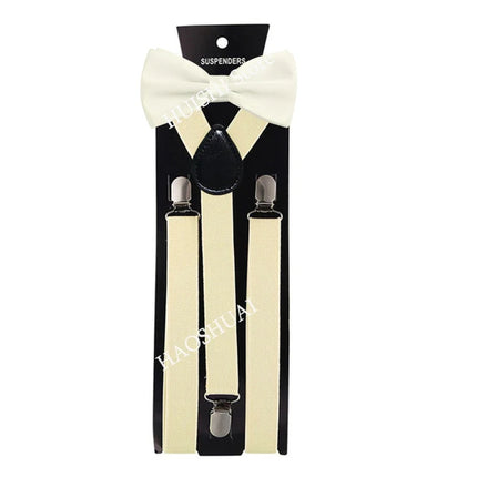 Hot Sale Suspenders Bowtie Sets Mens Women Boys Party Wedding Y-Back Shirt Braces Butterfly Belt Bow Tie Suit Accessories Gift
