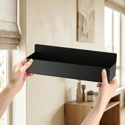 2 Pack Magnetic Spice Rack for Refrigerator Kitchen Magnetic Fridge Shelf Black No Drill Spice Food Organizer Black Jar Holder