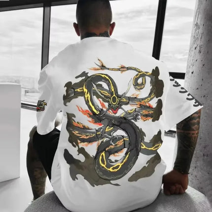Pokémon Anime 2025 Summer Men's Harajuku T-Shirt Streetwear Cool Printed Loose Fit Casual Outdoor Short Sleeve Parent Child Top
