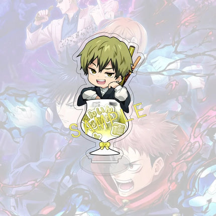 Anime JUJUTSU KAISEN 10CM Acrylic Cute Character Yuta Okkotsu Standing Model Desktop Decoration Fan Gift Keychain