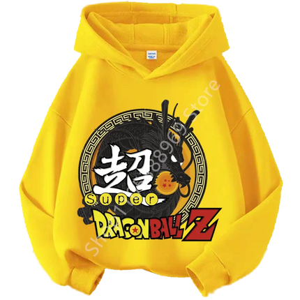 2026 Dragon Ball Chibi Characters Kids Hoodie 100-160 Size 3-12 Years Boys Casual Sporty Children's Sweatshirt
