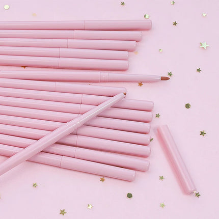 15colors Custom Bulk Lipliner Private Label Pink Package Vegan Lipstick Waterproof Rotating Multi-functional Lip Liner Makeup