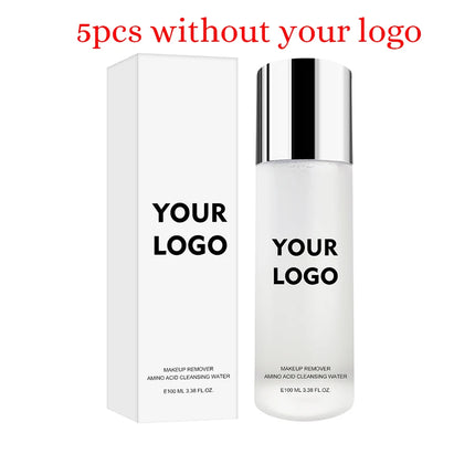 Private Label Makeup Remover Custom Logo 100ML Pure Plant Eye Lip Facial Amino Acid Cleansing Makeup Smooth Skins Texture Moist