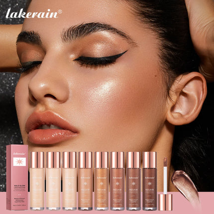 Halo Glow Liquid Filter Liquid Highlighter Face Contouring Pearlescent Makeup Brightener Bronzer Glow Body Face Contour Shimmer