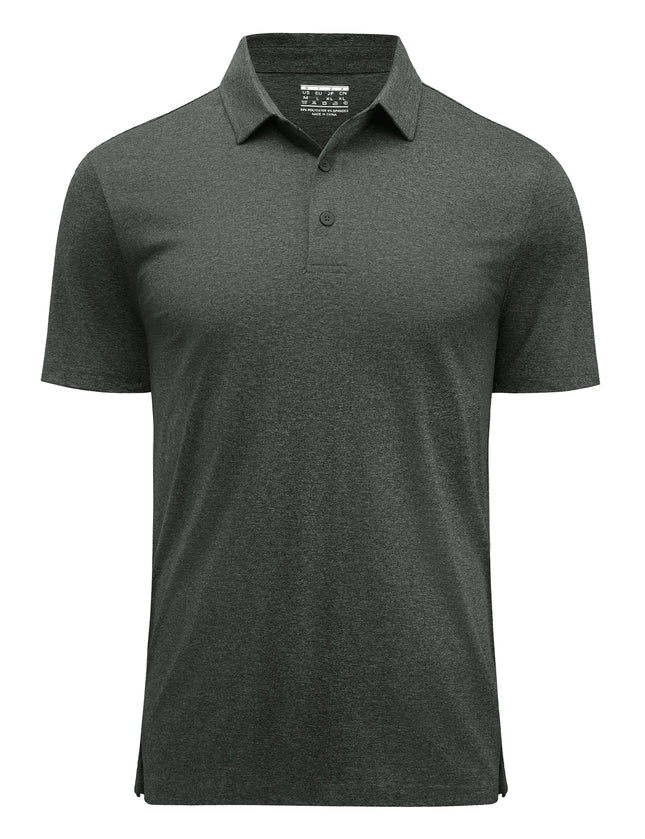 TACVASEN Men's Polo Shirts Short Sleeve Moisture Wicking Lightweight Athletic Casual Collared Golf Shirt Summer Work Polo Shirts