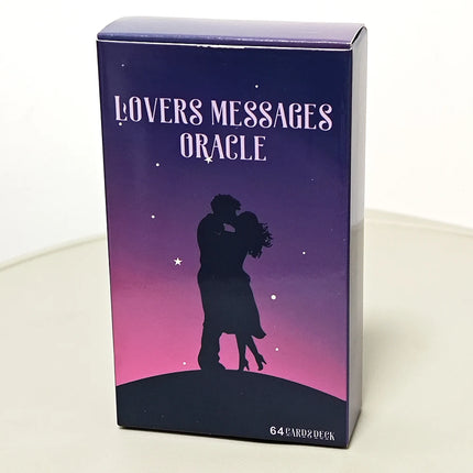 10.3*6cm Lovers Messages Oracle Twin Flame Keywords on Cards 64 Pcs Cards