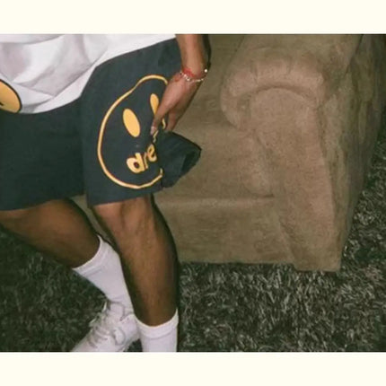 Drew House Hot Sale Men Crystal Shorts, Beach Shorts, Casual, Versatile, Trendy Brand-Name Printed Shorts