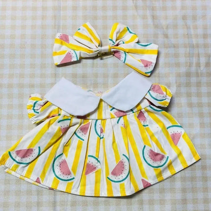 Only Clothes Baby Three 400% Gross Vinyl Plush Toy Baby Clothes New Year'S Christmas Baby Clothes Dress Set Cute Outfit Surprise