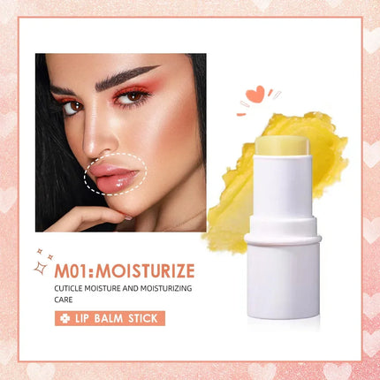 QIBEST Multi-functional Makeup Balm Pearlescent Highlights Stick Cheek Blush Brighten Highlight Stick Lip Balm Contour Pen