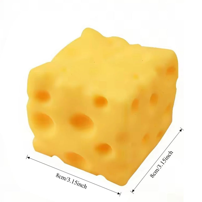 Squeeze Toy Gift Giant Cheese Squishy Toy Extra Large Cheese Squishy Slow Rebound Shapeable Stress Relief Ball