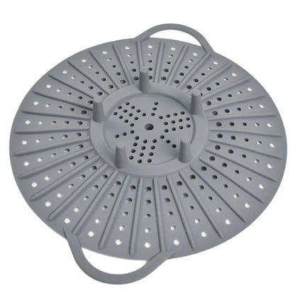 30cm Silicone Steamer for Cooking Food Large Steamer Basket Silicone Vegetable Steamer Basket with Durable Handles & Strong Feet