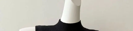 Korean Sle Knitted Vest Women's Base Layer Tank Top Svel f High Collar Spring Autumn Winter Inner And Outer Wear