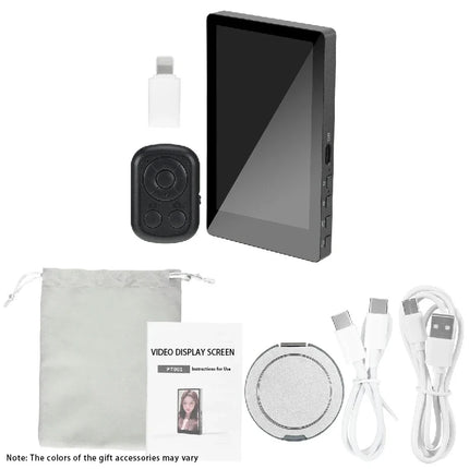 New Magnetic Selfie Monitor for iPhone Smart Vlog Selfie Screen Monitor with Remote Control 1500mAh Power Bank Pink/White/Black