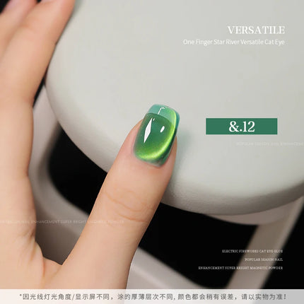 36-color/set Star River Cat Eye Gel Nail Polish 15ml Magnetic Gel Glass Beads Semi Permanent Soak Off UV Nail Gel For Nail Salon