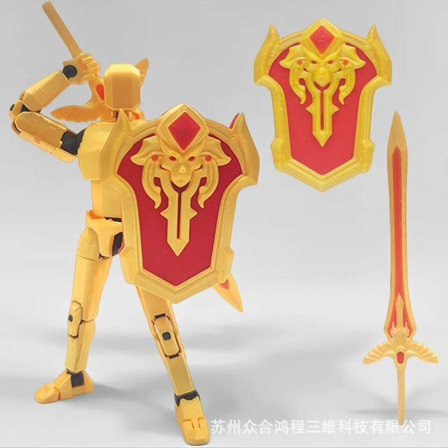 Titan 13 Action Figure,Assembly Completed 3D Printed T13 Multi-Jointed Movable Robot with Full Articulation Lucky13 Nova13 Dummy