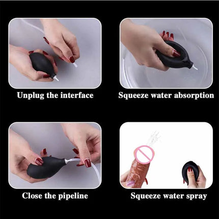 Ejaculating Penis Realistic Squirting Dildo Strong Suction Cup Soft Dildos for Women G-Spot Anal Vagina Massager Prostate Play