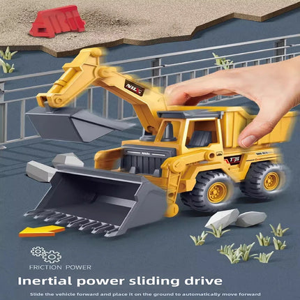 1pcs Excavator Truck Model Toy Engineering Vehicle Toddler Early Education Construction Vehicles Truck Boys Gifts