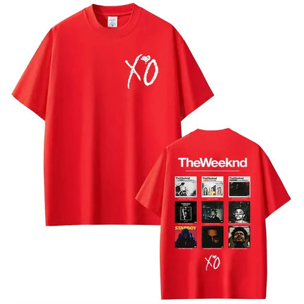 The Weeknd XO 2025 Album Graphic T-Shirt, Unisex Hip Hop Neutral Harajuku Cute Y2K Casual Fashion Women And Men T-shirts