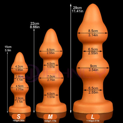 45-90mm Huge Anal Beads Soft Silicone BDSM Adult Sex Toys for Women Men Butt Plug with Suction Cup Anal Dildos Prostate Massage