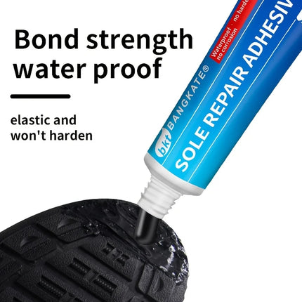 Waterproof Shoe Sole Repair Glue Super Strong - Durable Sealant for Crack Filling, Black Repair Paste for Rubber Materials