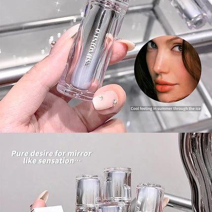Mirror water gloss lip Dew low saturation glass lip toot lip glaze moisturizing moisturizing white mouth red
