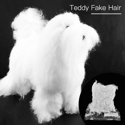 Fenice Pet Simulation Hair Grooming Fake Dog Model Practice Dog Standard Skeleton Model Dog Full Body Fake Hair