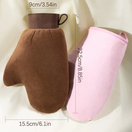 Finger Glove Reusable Body Self Tan Glove Applicator Tanning Gloves Cream Lotion Mousse Body Cleaning Glove Self Tanner