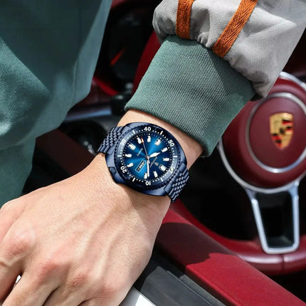 POEDAGAR Top Business Men Watch Date Week Waterproof Luminous Fashion Man Wristwatch Stainless Steel Casual Quartz Men's Watches