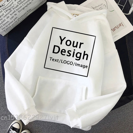 Customized Printed Diy Text Logo Image Hoodie Women's Customized Hoodie Customized Logo Personalized Hoodie