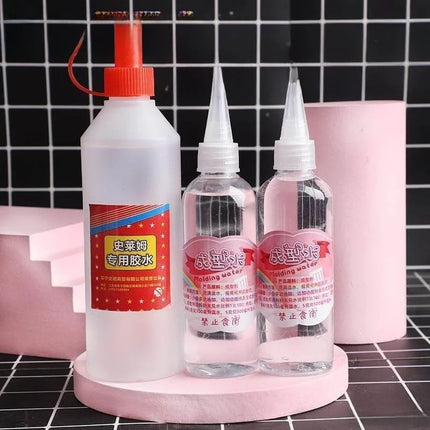 Slime Bubble Glue Fairy Shaping Water Magic Liquid Clay Making Substitute Borax Water Anti Stick Hand Pet Toy Set Universal