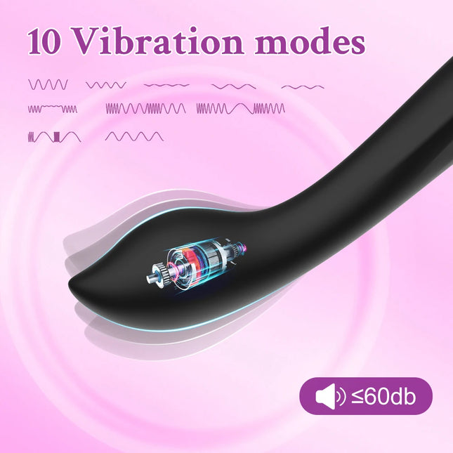 Flexible Finger Design High-End Silicone G-Spot Vibrator with Clitoral Stimulation – Waterproof, Quiet, Rechargeable Adult Toy
