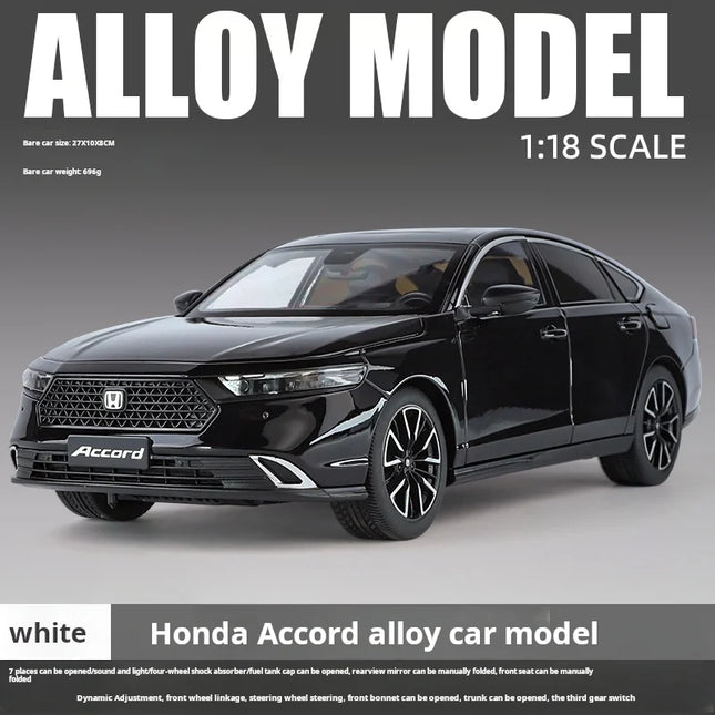Authorized 1:18 HONDA Eleventh Accord Alloy Car Model Diecasts Metal Vehicles Car Model Simulation Collection Toy mans Gift