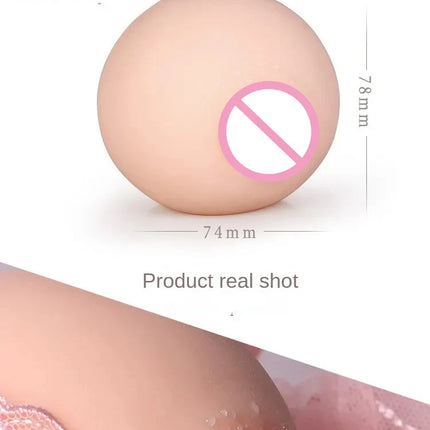TPE Artificial Breasts Men's Masturbation Sex Toys Realistic Soft Chest Vagina for Adult Man Sexy Boobs Adult Products 18+