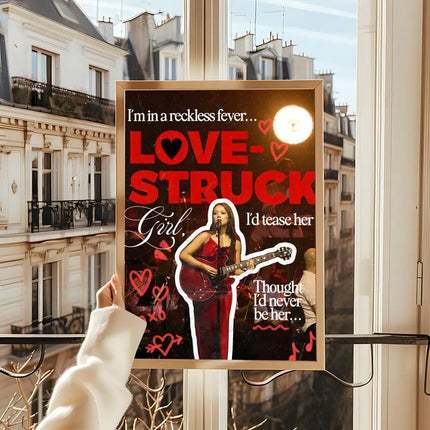 Singer Cute L-LaufeyS Modern Wall Art Poster Sticker For Living Room Bedroom Bar Home Decor Mural Painting Decoration