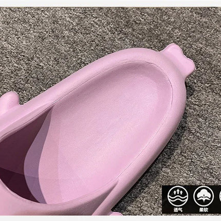 New Shark Slippers for Women Men Shoes Shark Flip Flops Beach Slides Female Home Slipper Bathroom Non-Slip Thick Sandals Couples