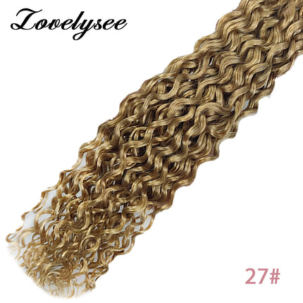 Water Wave Nano Rings Hair Extensions European Natural Blonde Human Hair Micro Beads Ring Hair Extension 0.8g/1g/Strand 50pc/set