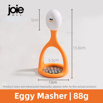 Joie Eggy Masher Stainless steel Potato Masher Vegetable Fruit Press Maker Vegetable Masher Puree Kitchen Tool Cooking Baking