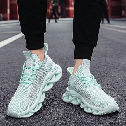YRZL Men's Comfortable Sneakers, Women's Breathable Couple Running Shoes, Mesh Tenis Sport Shoes Size 36-46 Walking Sneakers Men