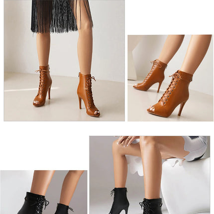 Women's Dance Shoes Ladies Latin Ballroom Dance Boots   Dance Shoes Boots Girls Sexy Stiletto Heels Fashion Salsa Party  Shoes